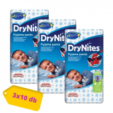 Huggies Drynites éjszakai pelenka 4-7 éves korú fiúnak (17-30 kg), 3x10 db pelenka