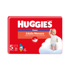 Huggies Little Movers nadrágpelenka 5, 12-17 kg, 34 db pelenka
