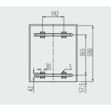  Hulladékgyűjtő szemetes PRACTI ECO 450, 2x15 literes, antracit, előlaprögzítővel szemetes