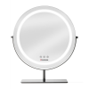 HUMANAS - HM Scarlet LED fém sminktükör, 360° elforgatható, integrált érintő gombok, 3 színhőmérséklet,