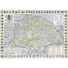 Hunbolt A Magyar Szent Korona országai 1914 (1:360 000) 125x90 cm Íves ajándéktárgy