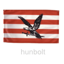 Hunbolt Árpád sávos fekete turulos zászló 60x90 cm dekoráció