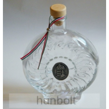 Hunbolt Boros/pálinkás üvegkulacs 0,5 l-es ón matrica nélkül pálinkás pohár
