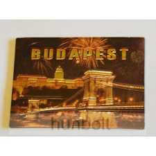 Hunbolt Budapest Budai Vár és Lánchíd hütőmágnes, arany színű II. hűtőmágnes