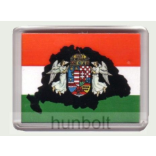 Hunbolt Fekete Nagy-Magyarország angyalos hűtőmágnes (műanyag keretes) hűtőmágnes