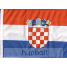Hunbolt Horvát címeres 2 oldalas hajós zászló (20X30 cm) dekoráció
