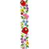 Hunbolt Kalocsai virág matrica 46x10 cm