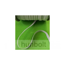 Hunbolt Lapos fehér gumiszalag 6 mm szélességű 10 méter /csomag gumiszalag