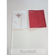 Hunbolt Málta zászló 15x25cm, 40cm-es műanyag rúddal dekoráció