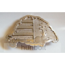 Hunbolt Nagy-Magyarországos övcsat ezüst színű (fém, 10x7 cm)