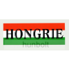 Hunbolt Nemzeti színű Hongrie felirattal matrica 10X5,5 cm