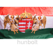 Hunbolt Nemzeti színű új címeres barna angyalos 2 oldalas 60x90 cm, poliészter Horthy zászló kültérre kerti dekoráció