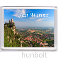Hunbolt San Marino hűtőmágnes (műanyag keretes) hűtőmágnes