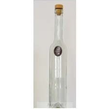 Hunbolt Sárvári vár ón címkés hosszú pálinkás üveg 0,5 liter pálinkás pohár