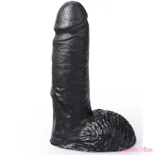 HUNG SYSTEM HUNG SYSTEM - REALISZTIKUS DILDÓ FEKETE SZÍNŰ CESAR 19 CM műpénisz, dildó