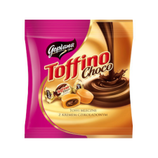 Hungaro Impex Kft. Toffino Choco 80g karamella csokoládé ízű krémmel töltve csokoládé és édesség