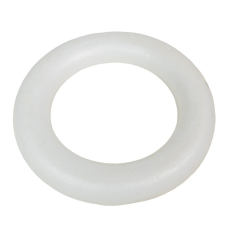  Hungarocell karika egyenes aljú fehér D35cm M4cm dekorációs kellék