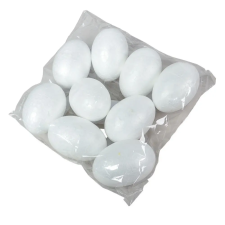  Hungarocell tojás fehér 9cm 9db-os csomag dekorációs kellék