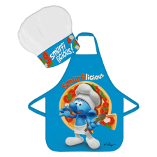  Hupikék törpikék Smurfilicious gyerek kötény 2 darabos szett lakástextília
