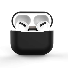 Hurtel Apple Airpods 3 puha szilikon fülhallgató tok fekete (C tok) audió kellék