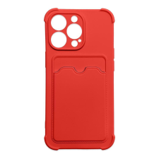 Hurtel Armor Szilikon telefontok kártyatartóval Samsung Galaxy A32 4G piros tok és táska