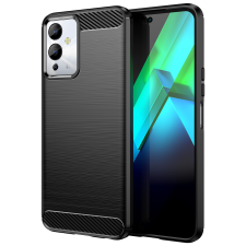 Hurtel Carbon Case Infinix Note 12i rugalmas szilikon carbon tok fekete tok és táska