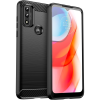 Hurtel Carbon Case Rugalmas Tok Sleeve Motorola Moto G Play 2022 Fekete (187747368)
