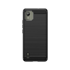 Hurtel Carbon Case szilikon tok Nokia C110 telefonhoz - fekete tok és táska