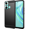 Hurtel Carbon Case Tok Infinix Hot 20 Play Rugalmas Szilikon Szén-Dioxid Borítás Fekete (9145576275443)