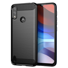 Hurtel Carbon tok Flexible tok Motorola Moto E7I Power fekete tok és táska