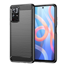 Hurtel Carbon tok Flexible tok Sleeve a POCO M4 PRO 5G fekete tok és táska
