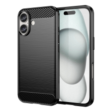 Hurtel Carbon tok iPhone 16 Plus - fekete tok és táska