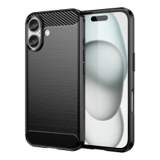 Hurtel Carbon tok iPhone 16 Plus - fekete tok és táska