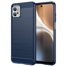 Hurtel Carbon tok Motorola Moto G32 rugalmas szilikon karbon borításhoz kék tok és táska