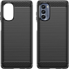 Hurtel Carbon Tok Motorola Moto G62 5G Rugalmas Szilikon Carbon Tok Fekete (187766648)
