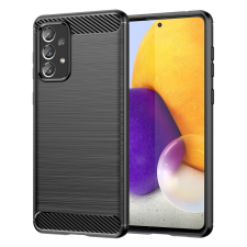 Hurtel Carbon tok Rugalmas TPU tok Samsung Galaxy A73 fekete tok és táska