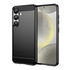 Hurtel Carbon tok Samsung Galaxy S25 - fekete tok és táska