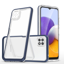 Hurtel Clear 3az1ben tok Samsung Galaxy A22 5G gél telefontok kék tok és táska
