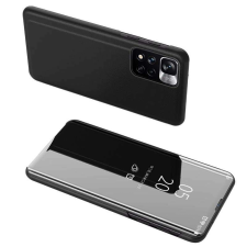 Hurtel Clear View Case Realme 10 flipes tok fekete tok és táska