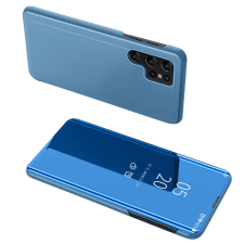 Hurtel Clear View tok Samsung S24 kék tok és táska