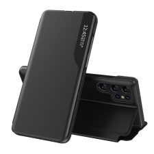 Hurtel Eco Leather View kinyitható tok Samsung Galaxy S25 Ultra - fekete tok és táska