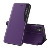 Hurtel Eco Leather View tok Elegáns flipes kihajtható tok Kúpszállás iPhone 13 Pro Max Purple