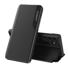 Hurtel Eco Leather View tok Samsung S24 Ultra patent - fekete tok és táska