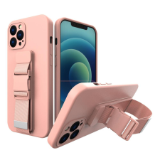 Hurtel Elegáns telefontok pánttal Samsung Galaxy S21+ 5G (S21 Plus 5G) rózsaszín tok és táska