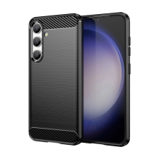 Hurtel Etui Case Carbon Samsung Galaxy S24 rugalmas szilikon tok - fekete tok és táska