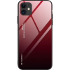Hurtel Gradiens Glass Tartós Edzett Üveg Tempered Glass Tok iPhone 12 Mini Fekete-Piros Telefontok (9111201911239)