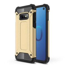 Hurtel Hibrid Armor telefontok hátlap tok Ütésálló Robusztus Cover Samsung Galaxy S10e arany tok és táska