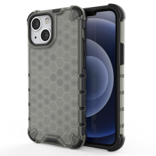Hurtel Honeycomb tok ütésálló telefontok TPU Bumper iPhone 13 mini fekete tok és táska
