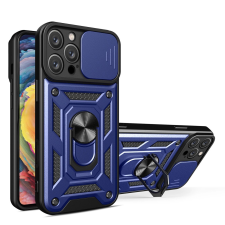 Hurtel Hybrid Armor Camshield tok iPhone 16 Pro Max - kék tok és táska