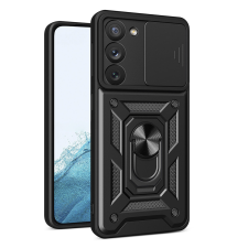 Hurtel Hybrid Armor Camshield tok Samsung Galaxy S23 Armor tok kameravédővel fekete tok és táska